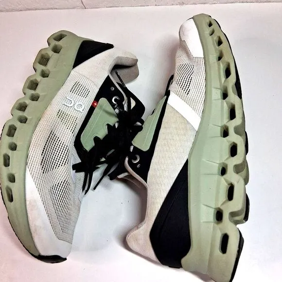 On Cloudstratus Gray Green Athletic Running Shoes Sneakers Women’s Size 9