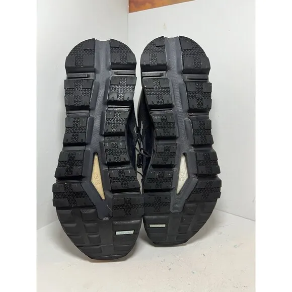 ON Shoes Mens 10 Cloudtrax Waterproof Hiking Black Eclipse outdoor utility walk