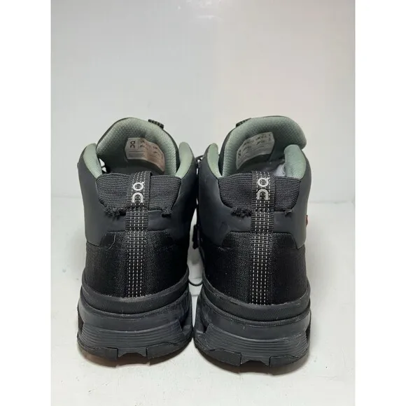 ON Shoes Mens 10 Cloudtrax Waterproof Hiking Black Eclipse outdoor utility walk