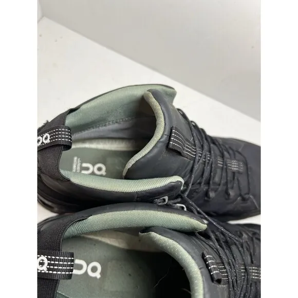 ON Shoes Mens 10 Cloudtrax Waterproof Hiking Black Eclipse outdoor utility walk