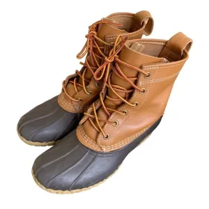 Original LL Bean Boots Women's Leather Waterproof Duck Boot Handmade USA 6M