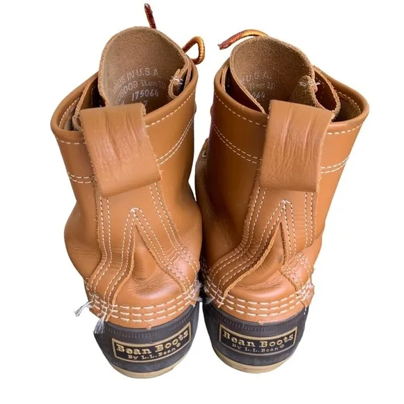 Original LL Bean Boots Women's Leather Waterproof Duck Boot Handmade USA 6M
