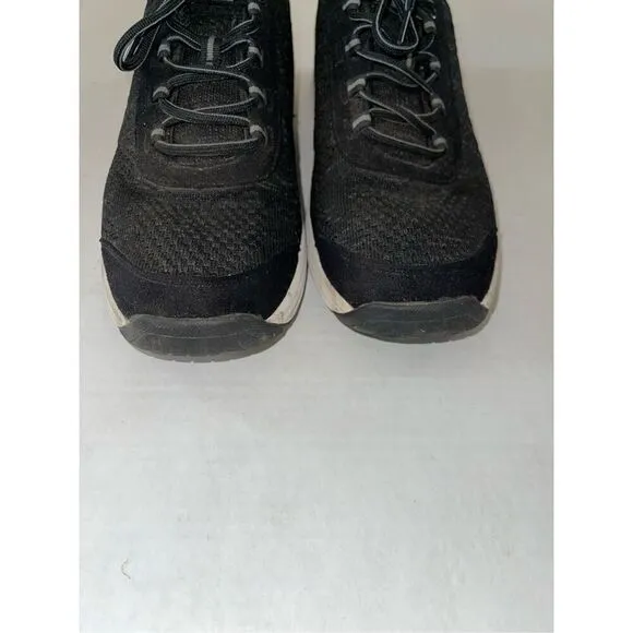 OrthoFeet 619 Shoes Black Athletic Comfort Walking Diabetic Mens 11.5  A2