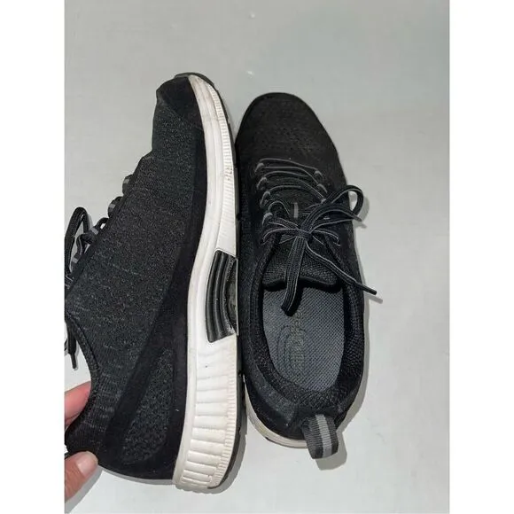 OrthoFeet 619 Shoes Black Athletic Comfort Walking Diabetic Mens 11.5  A2