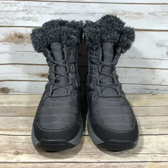 Orthofeet Alps Waterproof Snow Insulated Boots Womens Size 10.5 Outdoors Black
