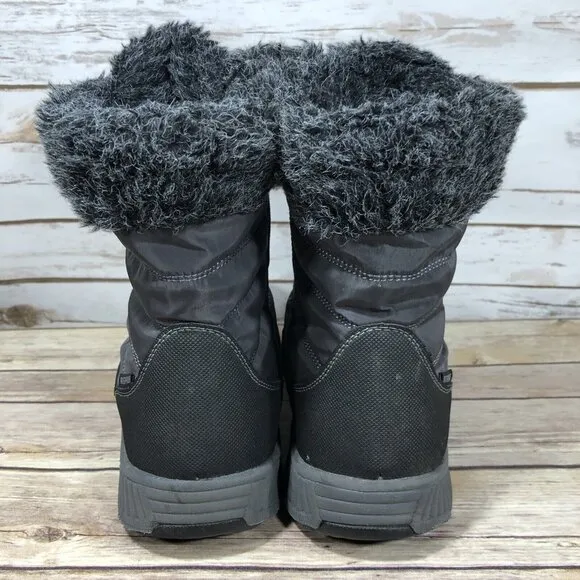 Orthofeet Alps Waterproof Snow Insulated Boots Womens Size 10.5 Outdoors Black