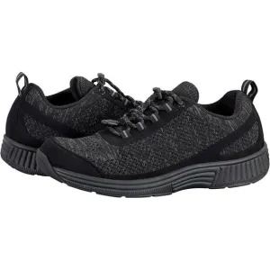OrthoFeet Lava No-Tie Sneakers Men's US 13 Black Low Top Running Shoes ZPO363