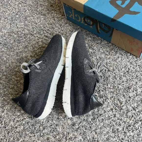 OTBT Radius Athletic Sneakers Shoes Charcoal Gray Leather/textile Size 5.5 New