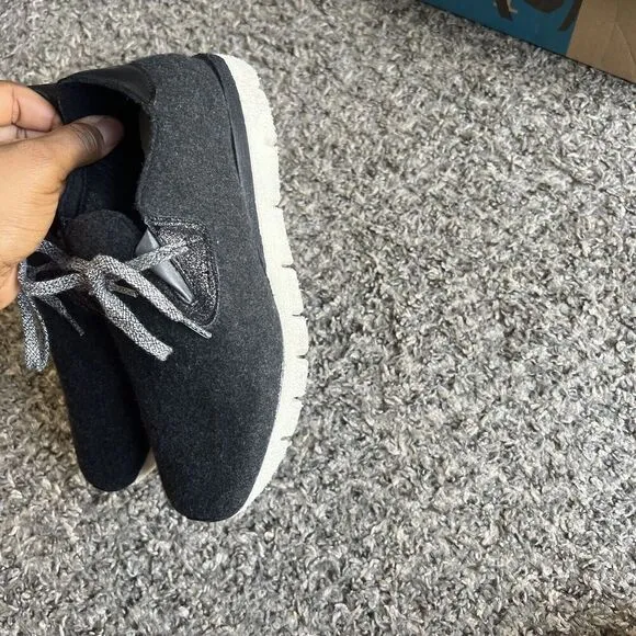 OTBT Radius Athletic Sneakers Shoes Charcoal Gray Leather/textile Size 5.5 New