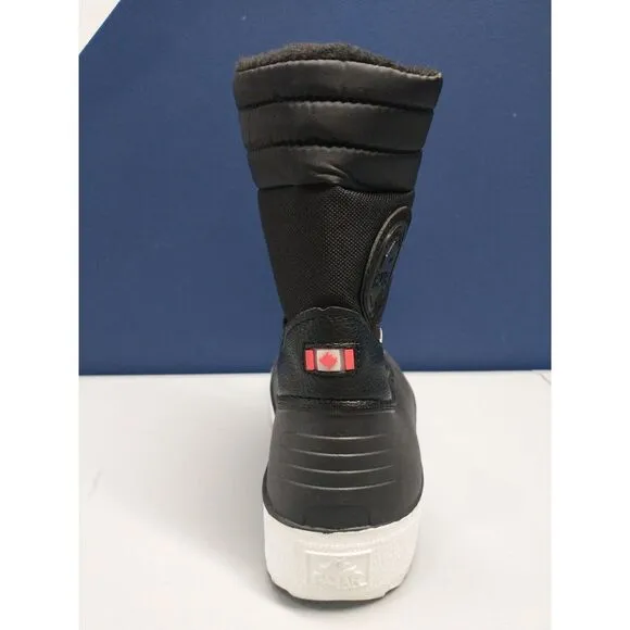 Pajar Ankle Duck Boots Womens Size‎ 6 Black Waterproof Round Toe Lace Up