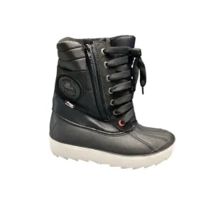 Pajar Ankle Duck Boots Womens Size‎ 6 Black Waterproof Round Toe Lace Up