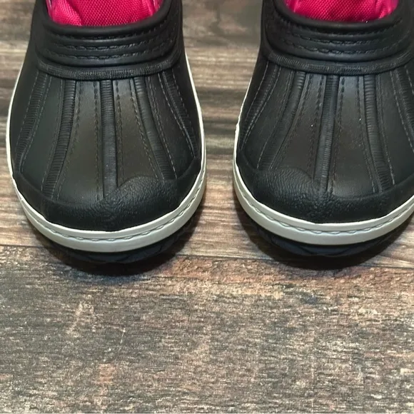 Pajar Kids pink and black waterproof boots girls size 2Y BNWT