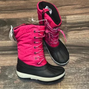 Pajar Kids pink and black waterproof boots girls size 2Y BNWT