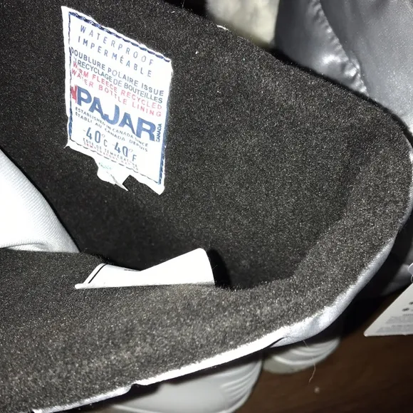 Pajar Made in Italy Fay Quilted Pom Pom Insulated Boots Waterproof Insulated NWT