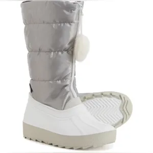 Pajar Made in Italy Fay Quilted Pom Pom Insulated Boots Waterproof Insulated NWT