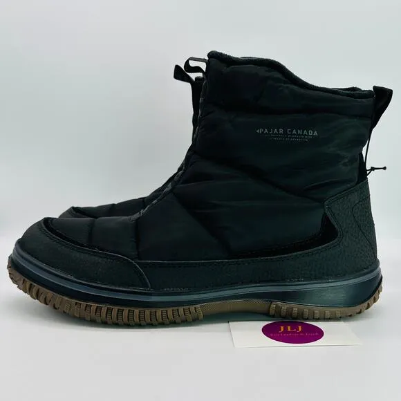 Pajar Men's Exo Lite Black Insulated Puffer Winter Snow Boots Size 44 EU/ 11 US