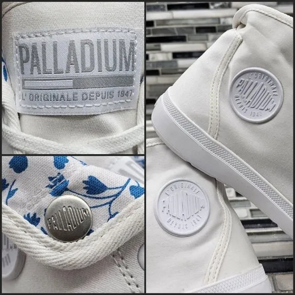 Palladium Aventure CVS High All White Women's Shoes Size 7.5