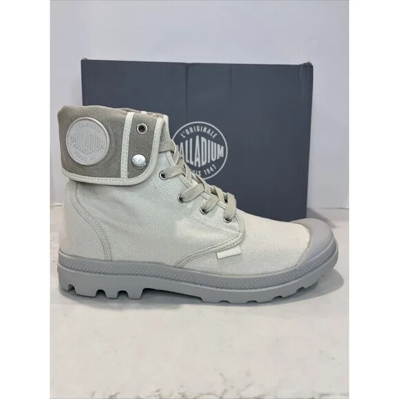 Palladium Mens 10 Baggy Canvas Combat Boot Lug Hi Low Top Sneaker Streetwear NEW