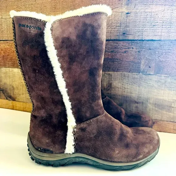 Patagonia Lugano Primaloft Waterproof Expresso Insulated Suede Boots