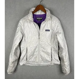 Patagonia Women's MICRO PUFF JACKET‎ Down Puffer Feather Prima Loft Gray Size S