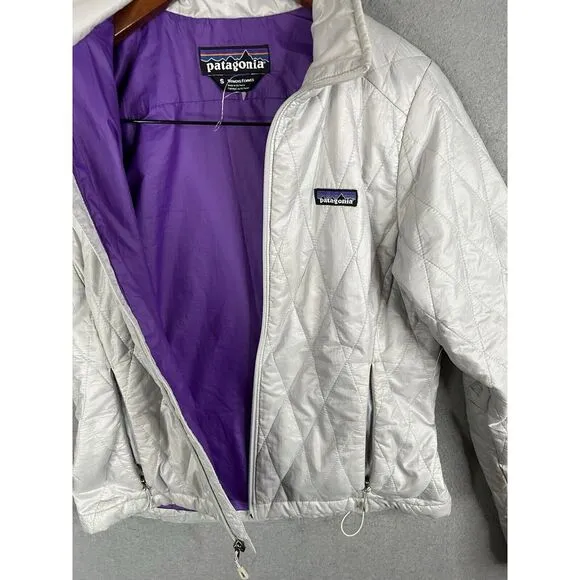 Patagonia Women's MICRO PUFF JACKET‎ Down Puffer Feather Prima Loft Gray Size S