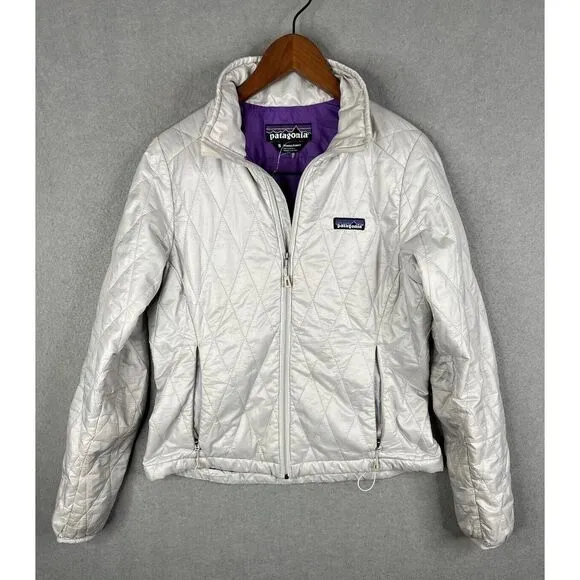 Patagonia Women's MICRO PUFF JACKET‎ Down Puffer Feather Prima Loft Gray Size S