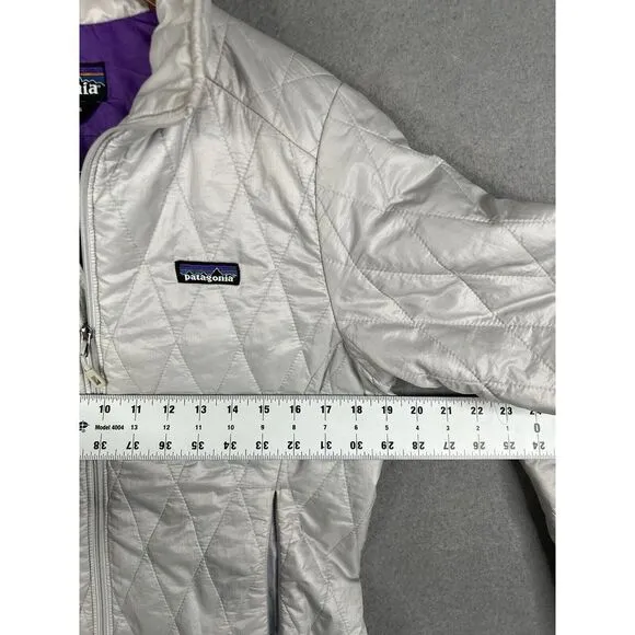 Patagonia Women's MICRO PUFF JACKET‎ Down Puffer Feather Prima Loft Gray Size S