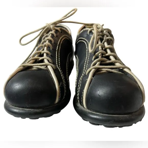 Pelotas baseball black Camper Black Leather Oxfords Comfort Shoes EU 39