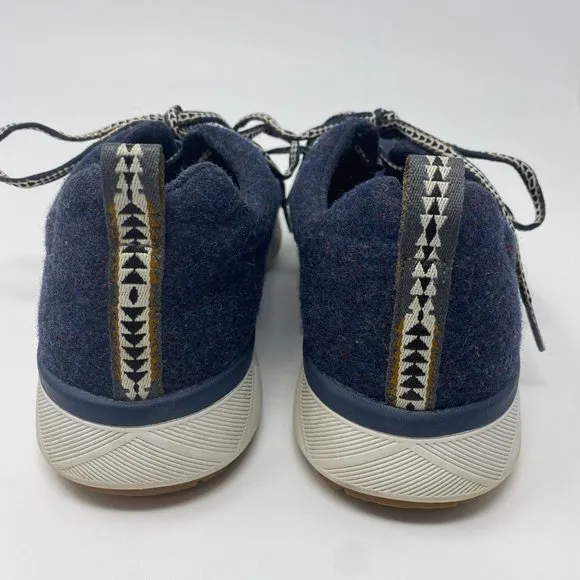 Pendleton Womens Blue Wool Sneakers Lace-Up Shoes Size 8, PWF19L05