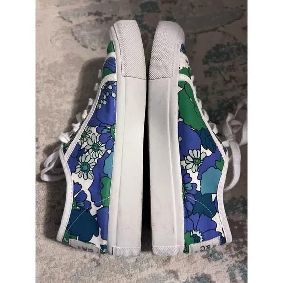 Penelope Chilvers Sneakers Women 36 EUR 6 US Floral Canvas Organic Cotton Shoes