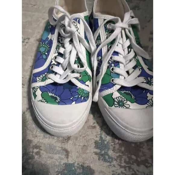 Penelope Chilvers Sneakers Women 36 EUR 6 US Floral Canvas Organic Cotton Shoes