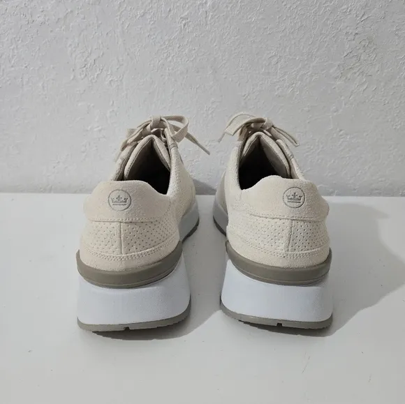 Peter Millar Wayfare Runner Ivory Suede Comfort Casual Sneaker Shoes Men's Sz 11