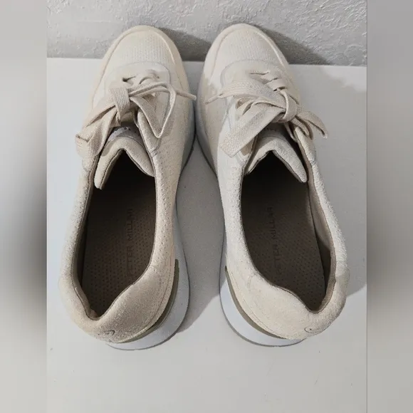 Peter Millar Wayfare Runner Ivory Suede Comfort Casual Sneaker Shoes Men's Sz 11