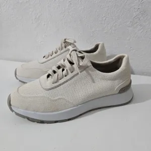 Peter Millar Wayfare Runner Ivory Suede Comfort Casual Sneaker Shoes Men's Sz 11