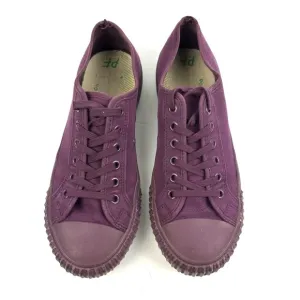 PF Flyers Center Lo Sneakers 9 Womens Purple Canvas Lace Up Shoes Mens 7.5
