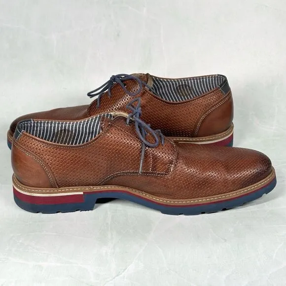 Pikolinos Alcoy Comfort Shoes Brown Weaved Leather Mens Size EU 45 US 11-11.5
