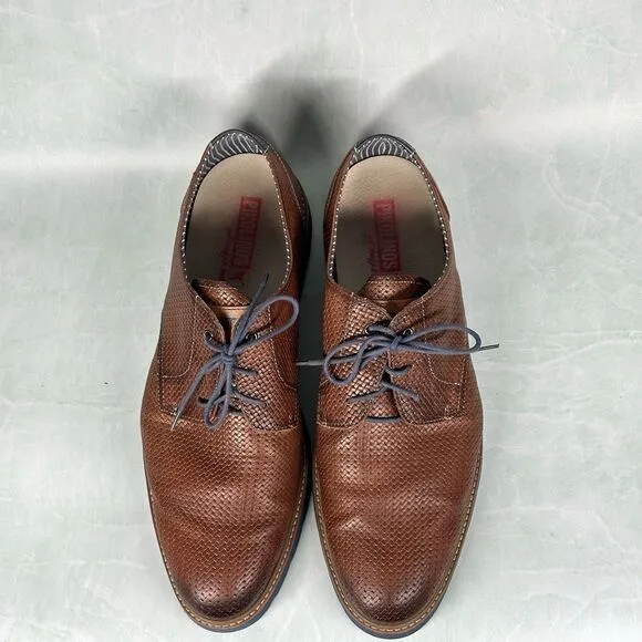 Pikolinos Alcoy Comfort Shoes Brown Weaved Leather Mens Size EU 45 US 11-11.5