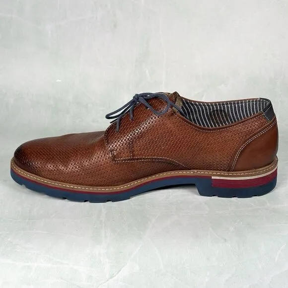 Pikolinos Alcoy Comfort Shoes Brown Weaved Leather Mens Size EU 45 US 11-11.5