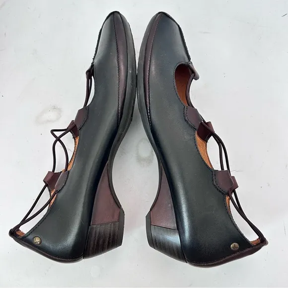 PIKOLINOS Gandia Ghillie Lace Pump 849-2531 Brown Leather Women 38 US 7.5-8 NWOB
