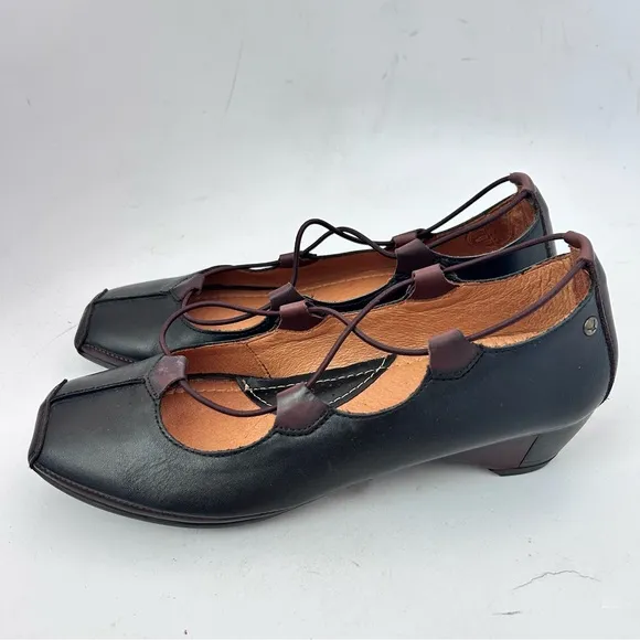 PIKOLINOS Gandia Ghillie Lace Pump 849-2531 Brown Leather Women 38 US 7.5-8 NWOB