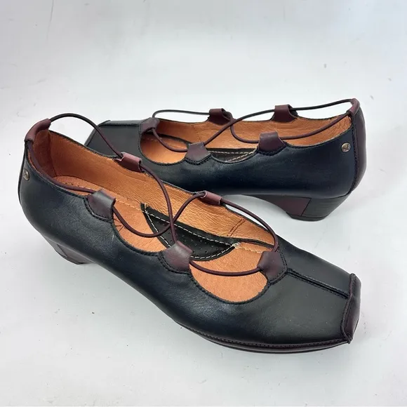 PIKOLINOS Gandia Ghillie Lace Pump 849-2531 Brown Leather Women 38 US 7.5-8 NWOB