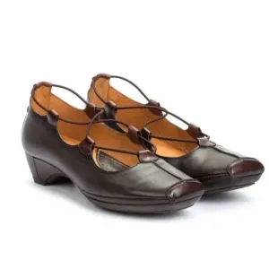 PIKOLINOS Gandia Ghillie Lace Pump 849-2531 Brown Leather Women 38 US 7.5-8 NWOB