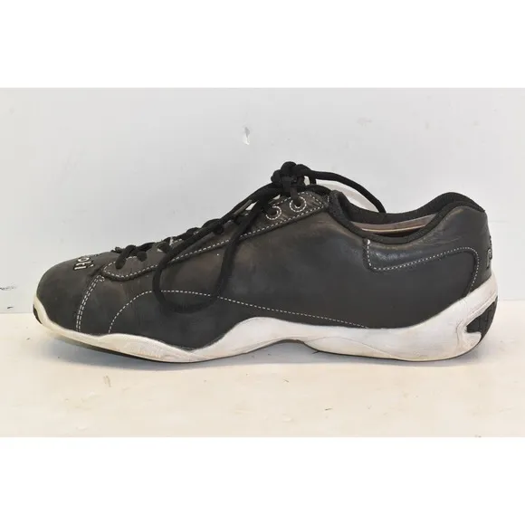 Piloti Men's Prototipo GT Driving Racing Black Leather Shoes Size 10.5