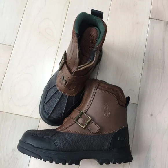 Polo Ralph Lauren boys leather waterproof boots