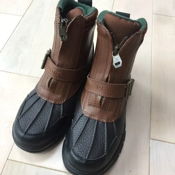 Polo Ralph Lauren boys leather waterproof boots