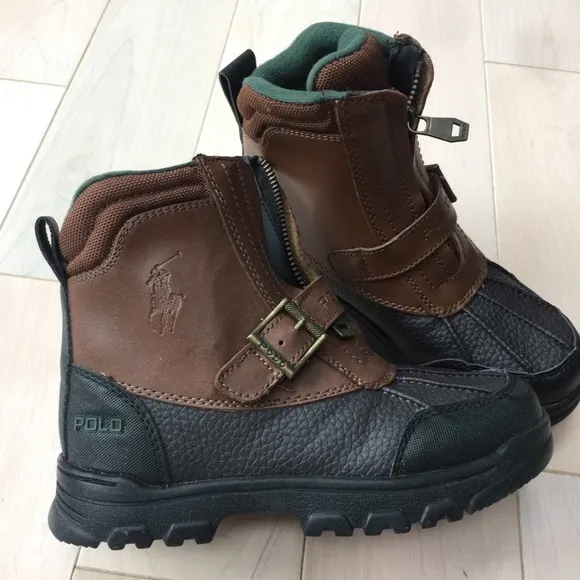 Polo Ralph Lauren boys leather waterproof boots