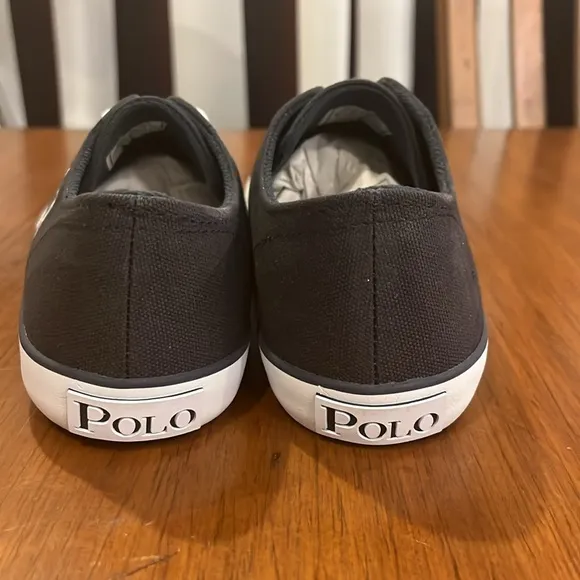 Polo Ralph Lauren Chandler Canvas Shoes Sneakers new Navy Blue Youth Size 6 boys