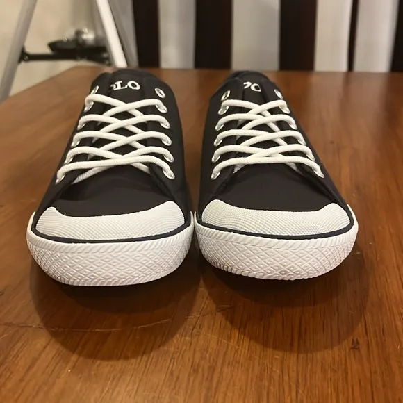 Polo Ralph Lauren Chandler Canvas Shoes Sneakers new Navy Blue Youth Size 6 boys