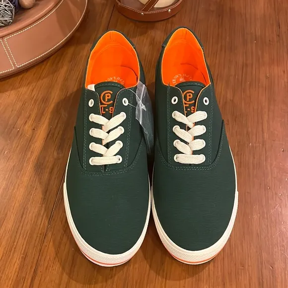 Polo Ralph Lauren CP93 Regatta Summer boat canvas shoes sneakers green Mens 11.5