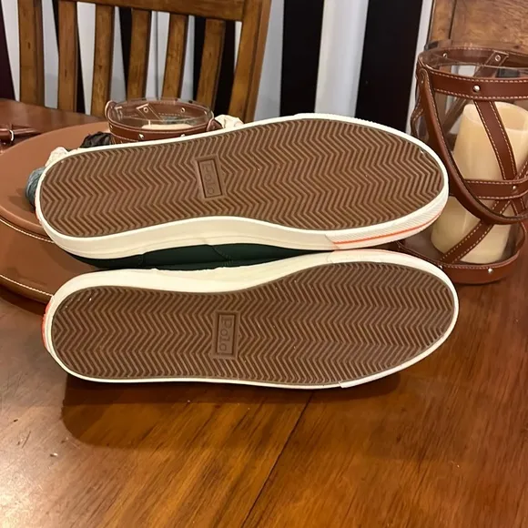 Polo Ralph Lauren CP93 Regatta Summer boat canvas shoes sneakers green Mens 11.5